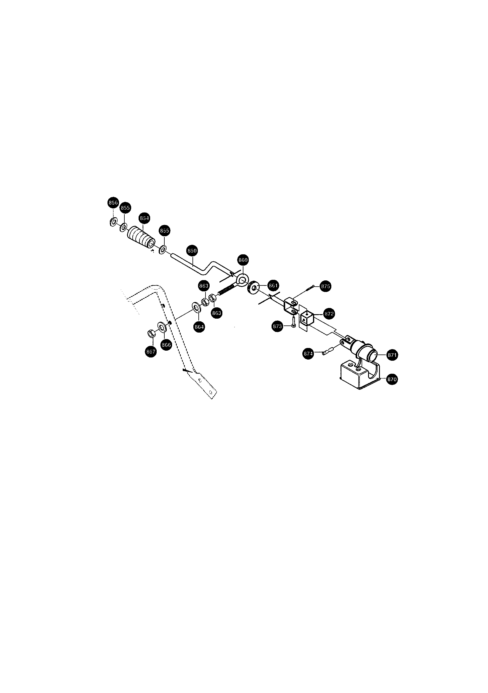 CHUTE ROD ASSEMBLY