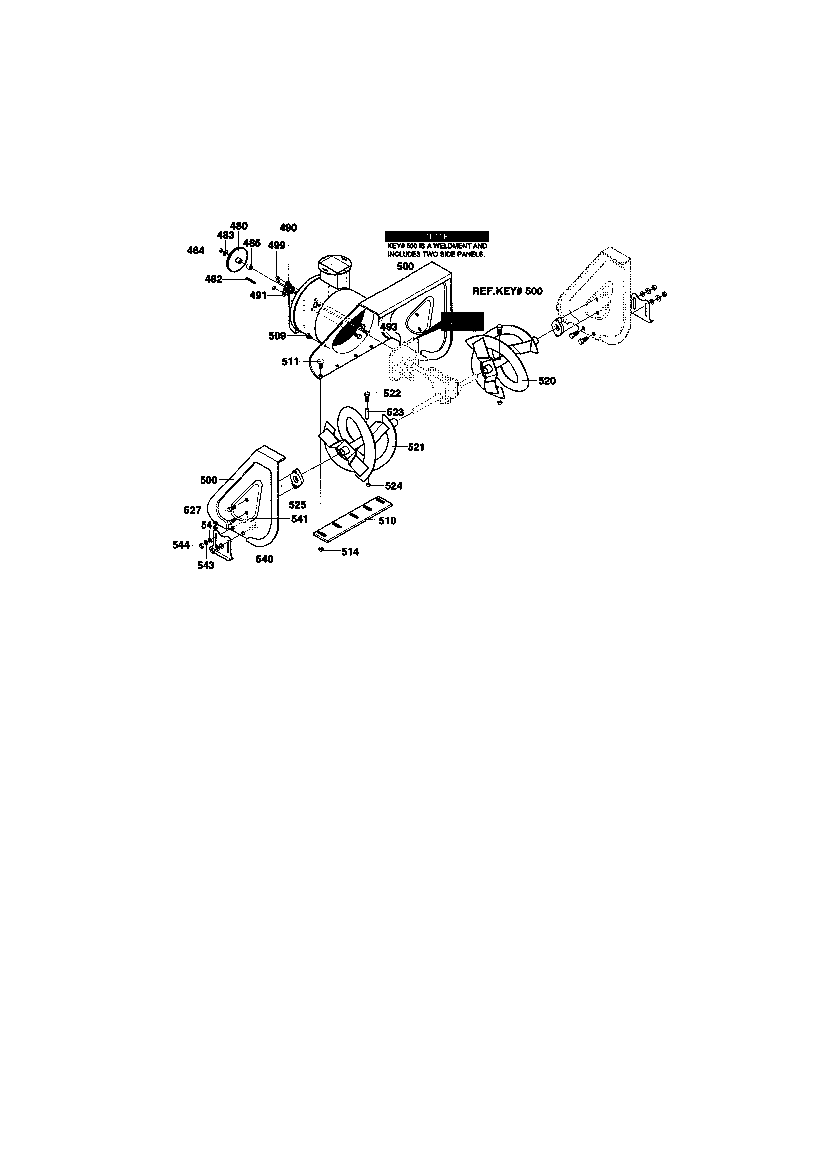 Auger housing