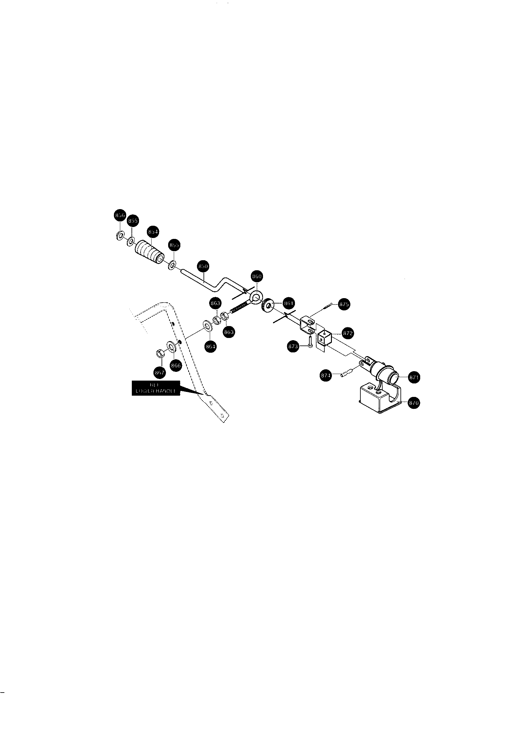 Chute rod assembly