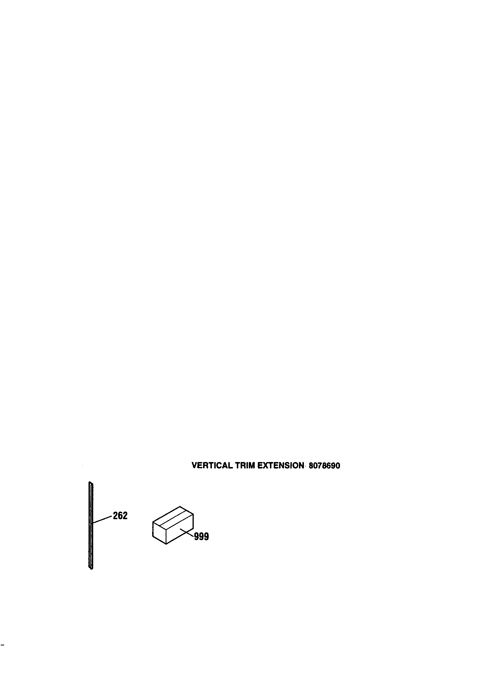 Vertical trim extension 8078690
