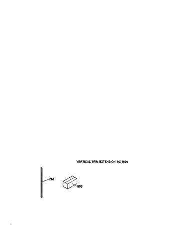 Vertical trim extension 8078690