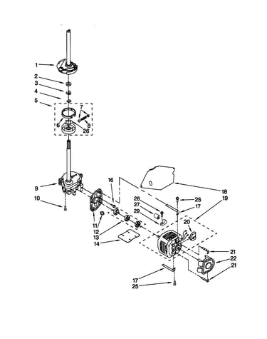 Brake/clutch/gearcase/motor/pump