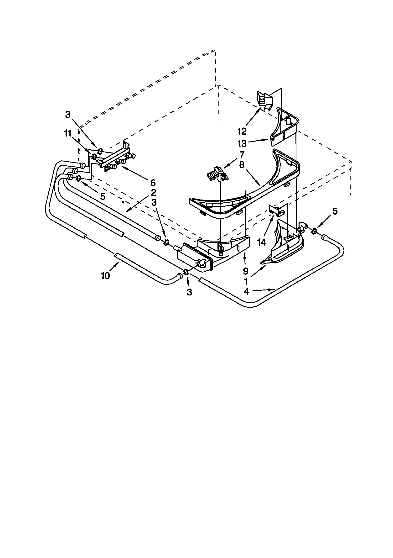 Bleach/detergent/rinse dispenser