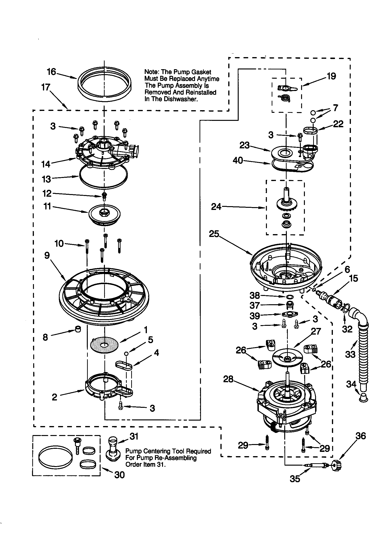 Pump and motor