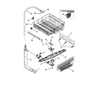 Kenmore 66516838793 upper dishrack and water feed diagram