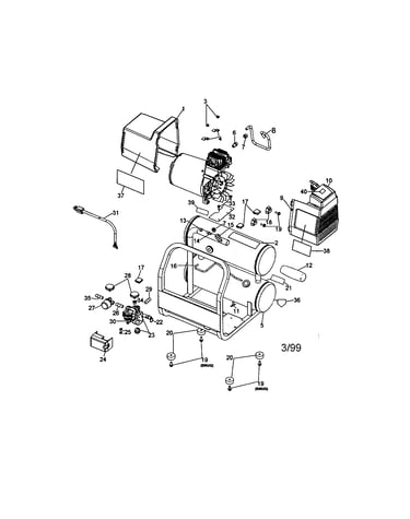 Air compressor diagram