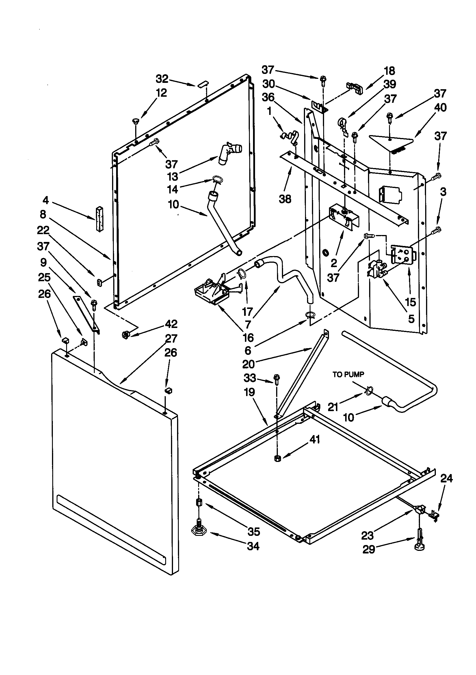 Washer cabinet