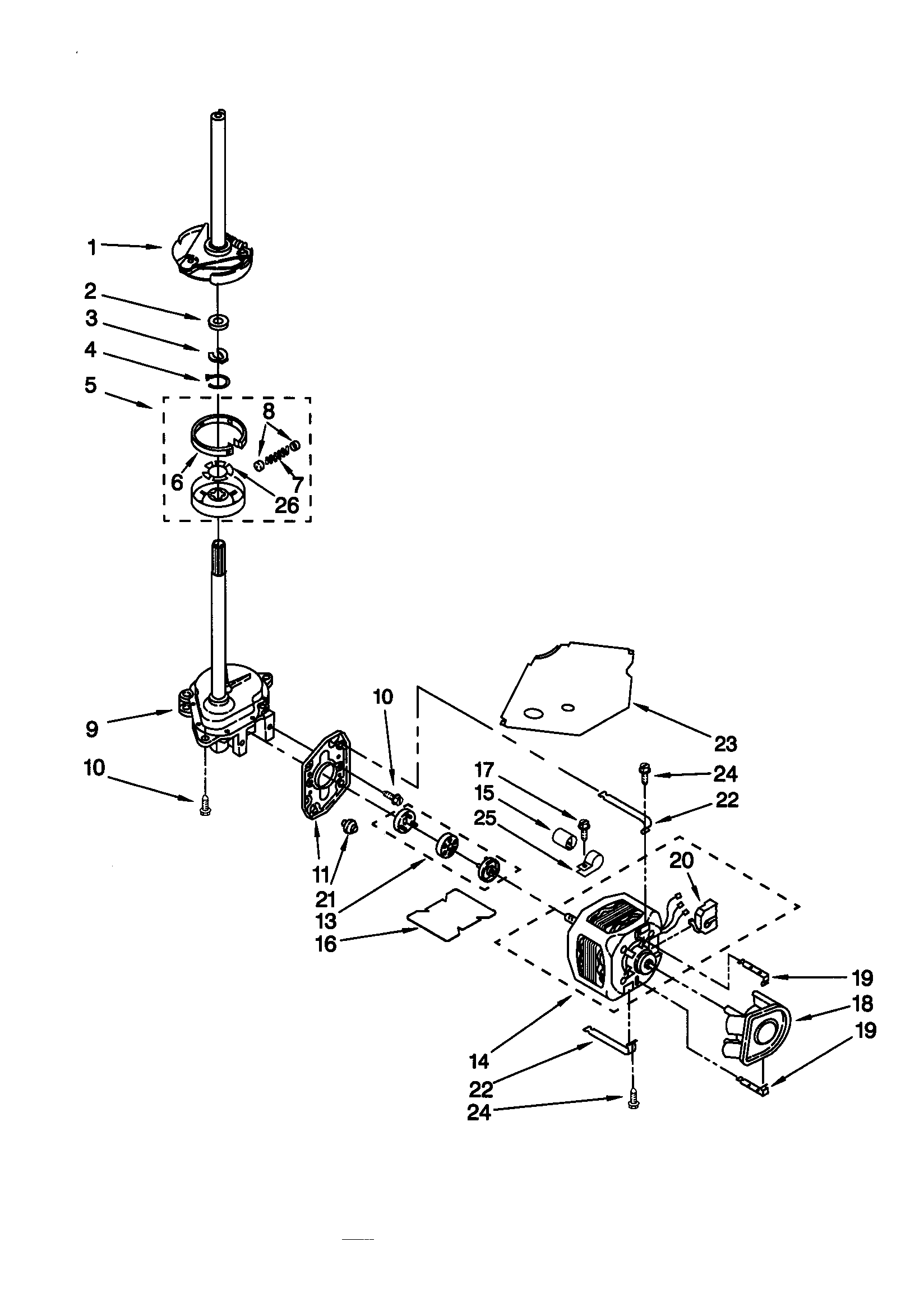 Brake/clutch/gearcase/motor/pump