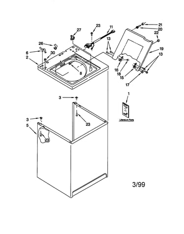 Top and cabinet