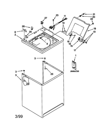 Top and cabinet