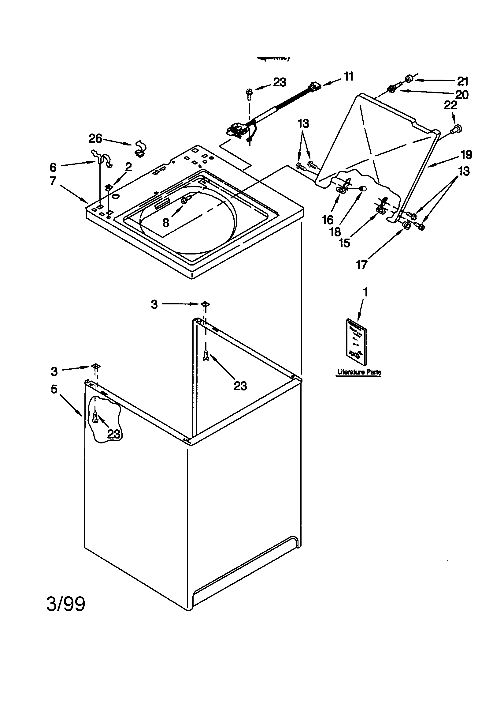 Top and cabinet