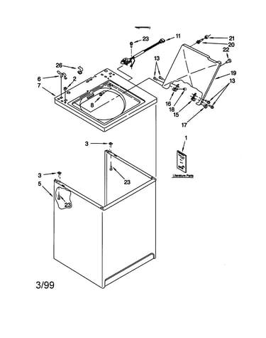 Top and cabinet