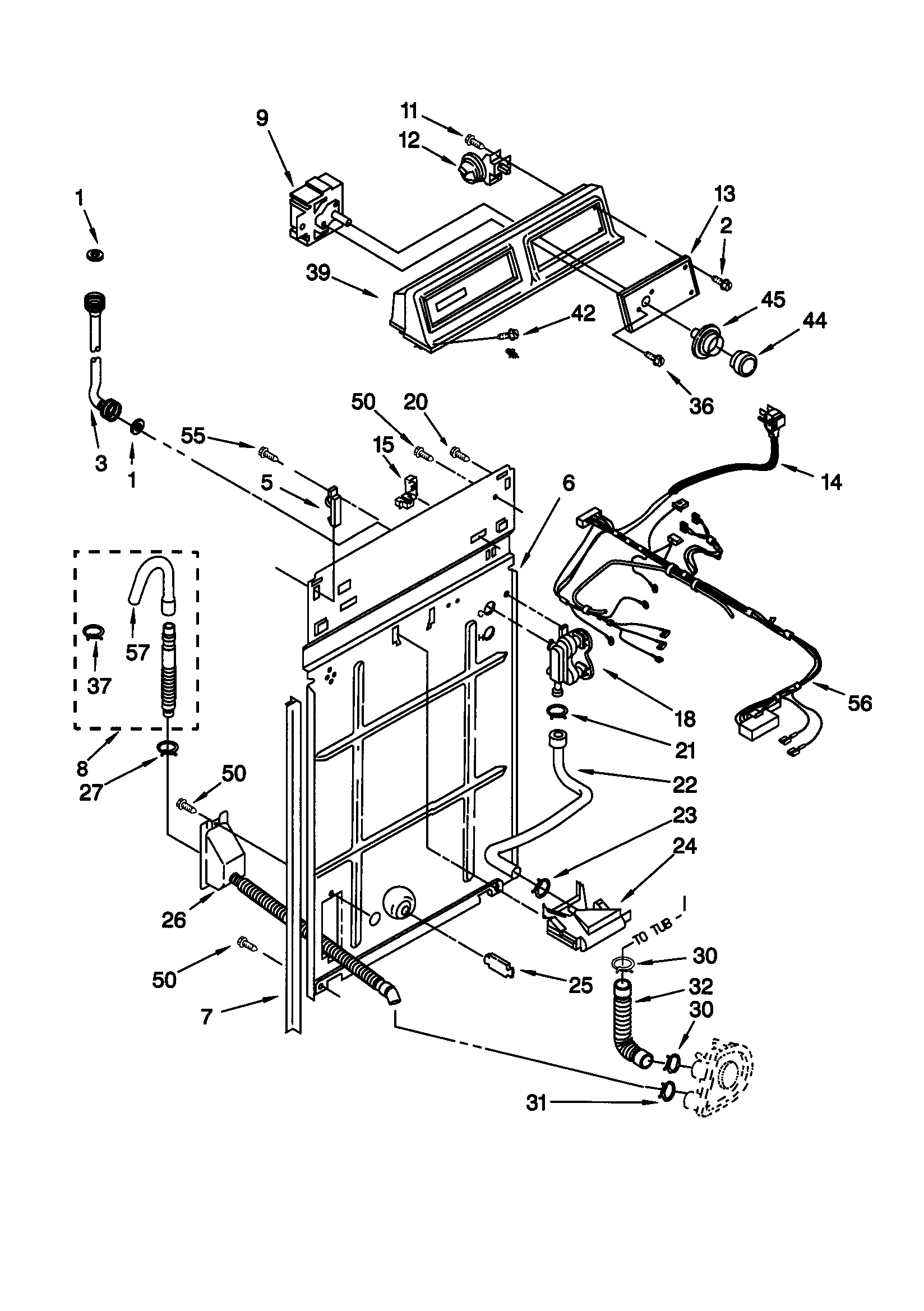 Control/rear panel