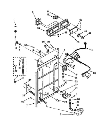 Control/rear panel