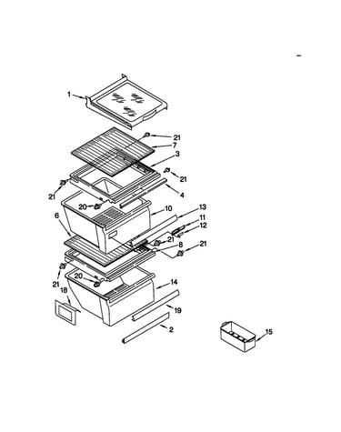 Refrigerator shelf