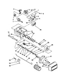 Motor and ice container