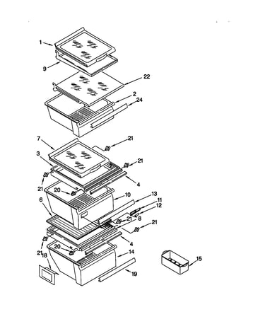 Refrigerator shelf