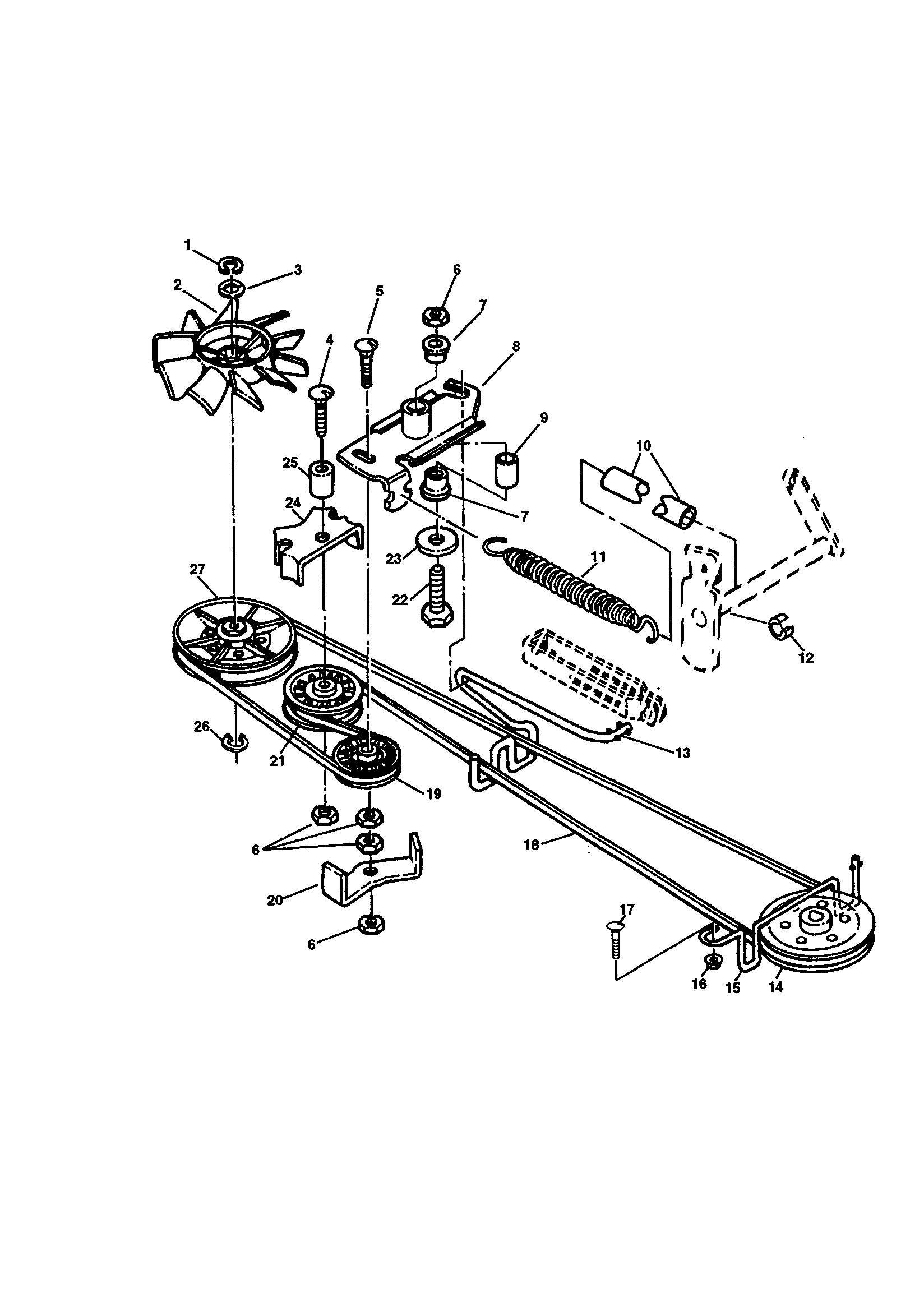 Belt drive and idlers