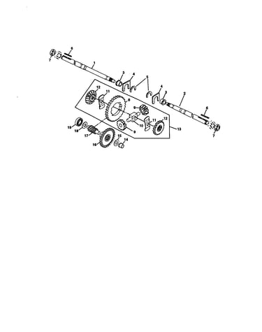 Axle shaft and differential