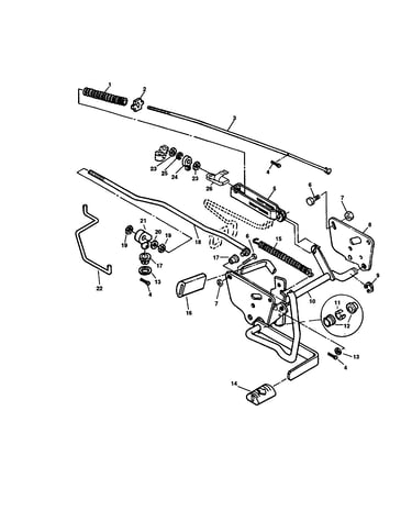 Brake and hydro control linkage