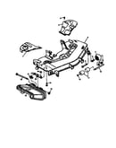 Mower deck/chute/gage wheels