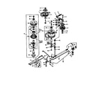 Sabre 2048HV mower drive belt/sheaves/spindles diagram