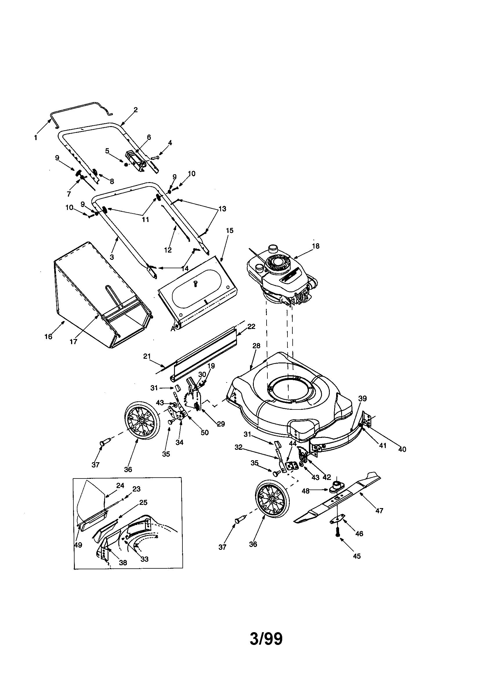 Craftsman 4.0 h.p. lawn mower