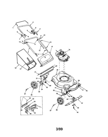 Craftsman 4.0 h.p. lawn mower