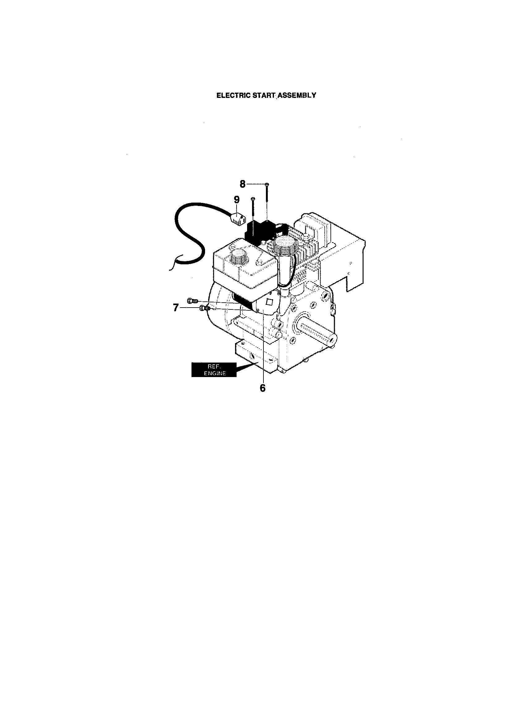 Electric start assembly