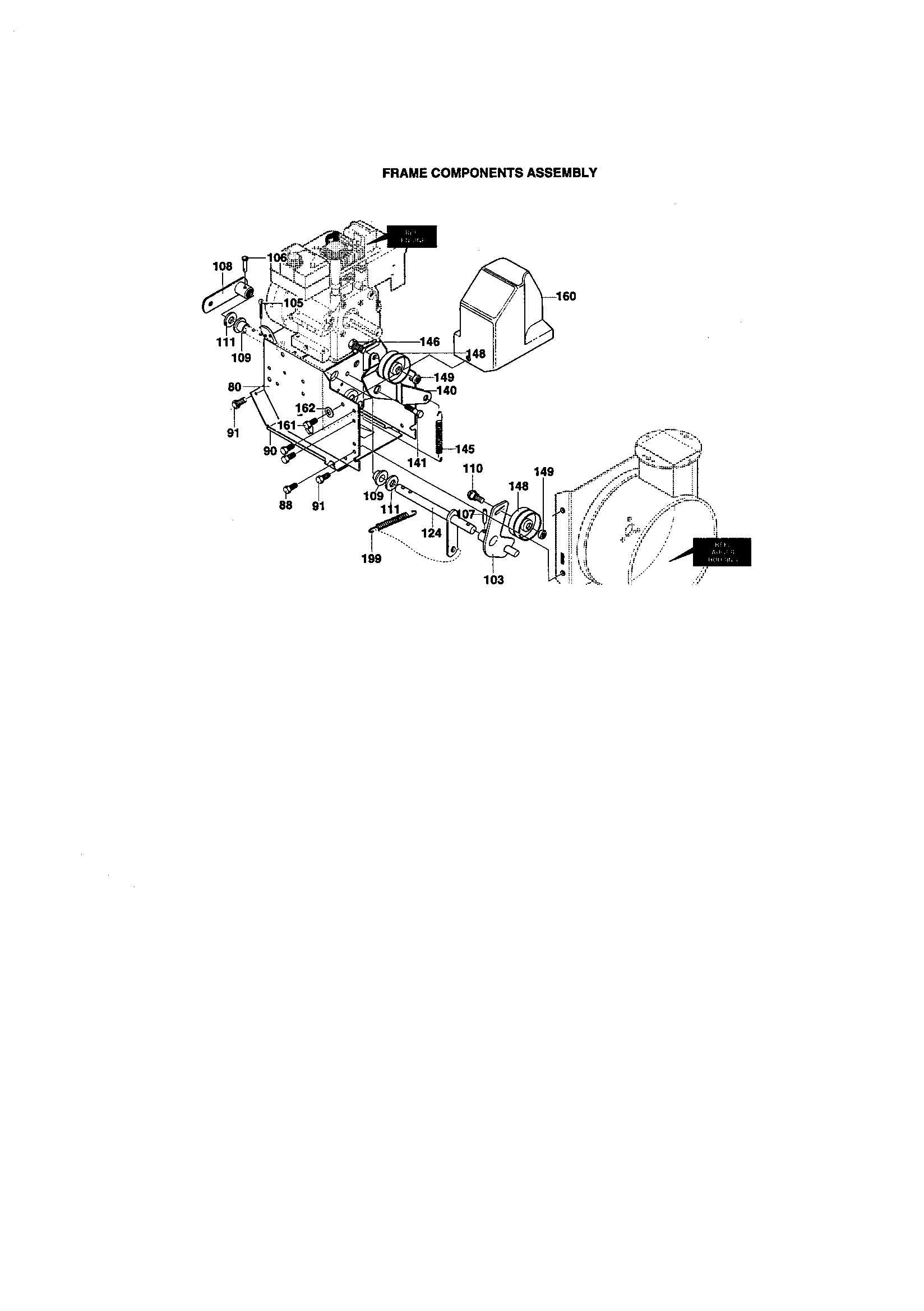Frame components assembly