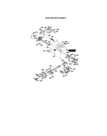 Drive components assembly