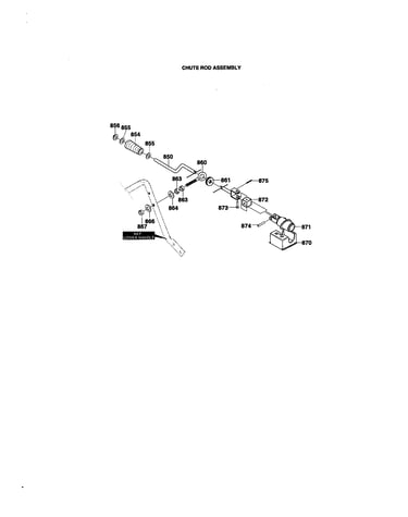 Chute rod assembly