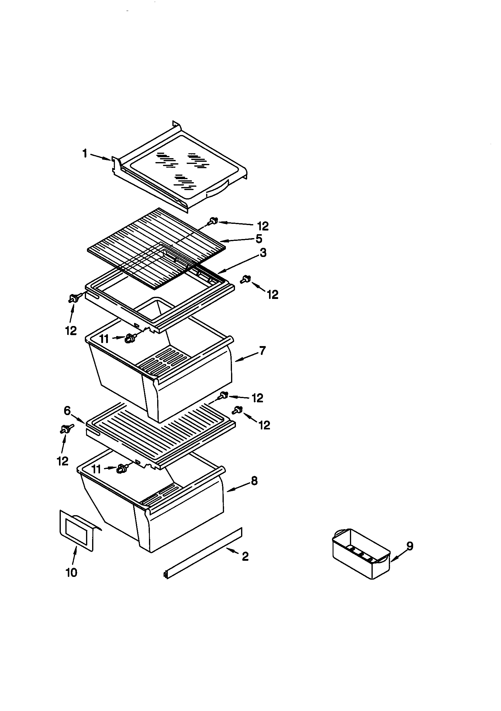 Refrigerator shelf
