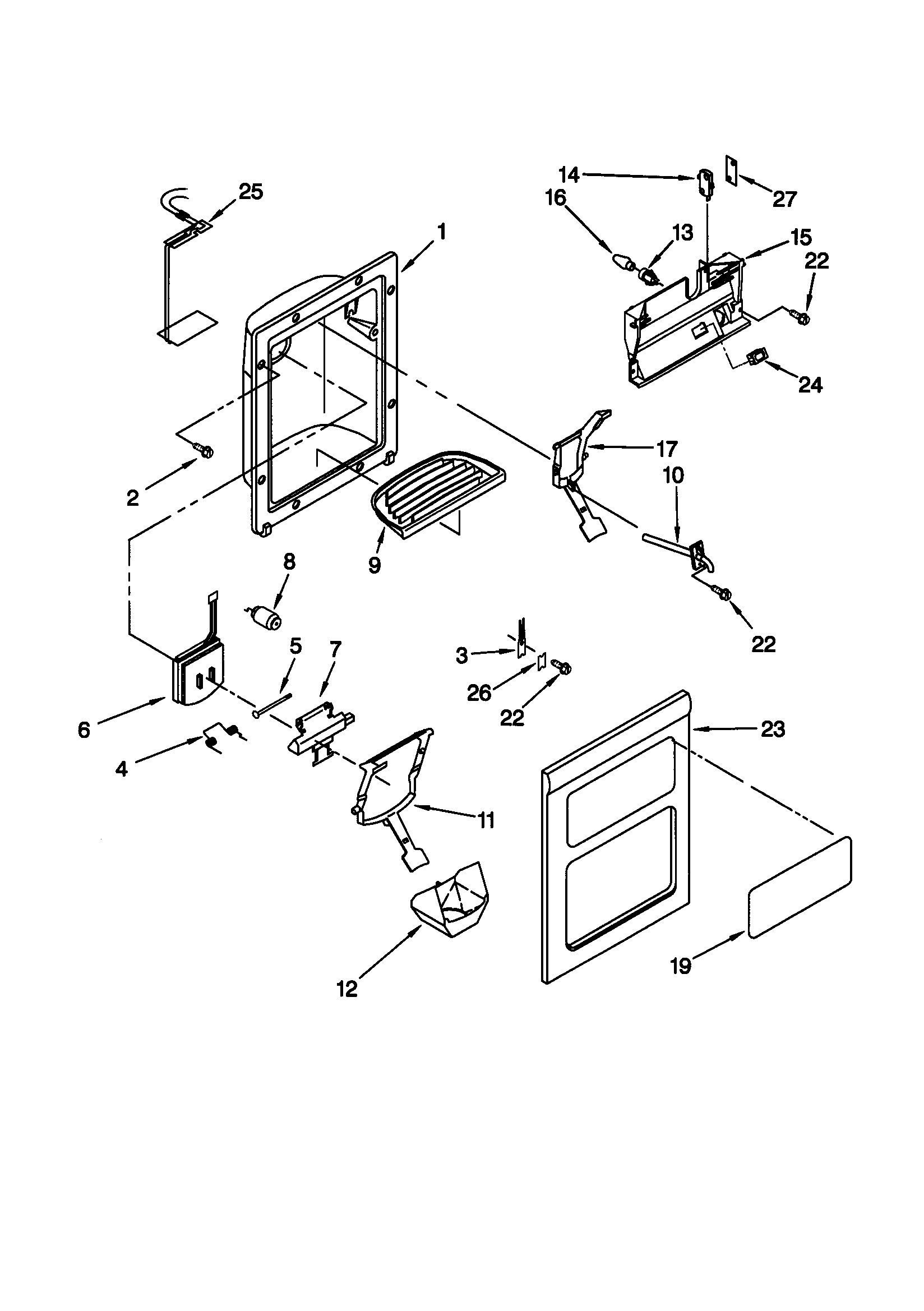 DISPENSER FRONT