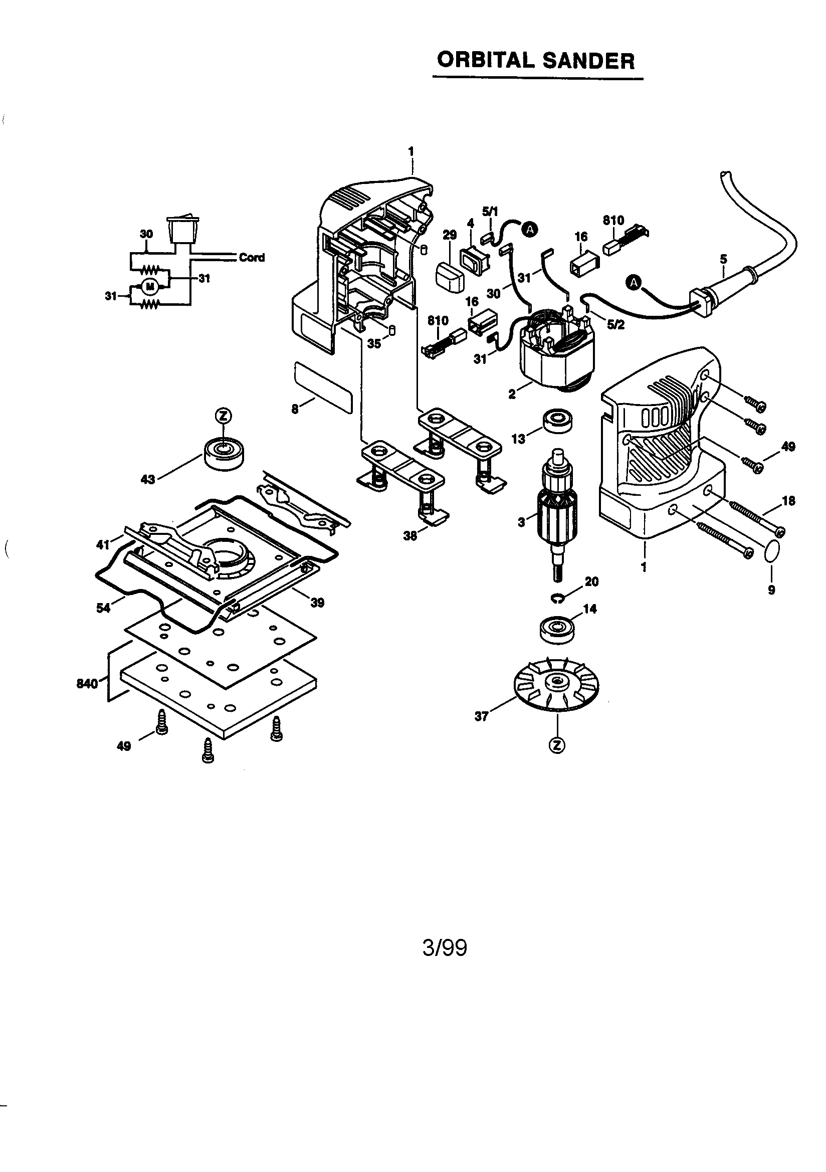 Orbital sander
