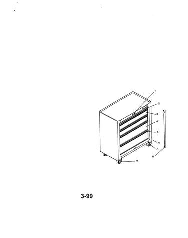 5 drawer premium roll-away