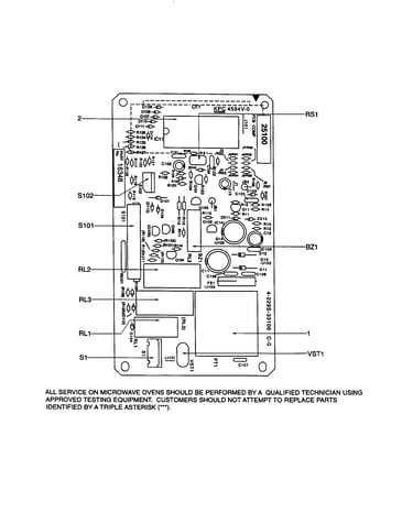 Power/control circuit board(16348)