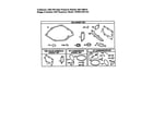 Briggs & Stratton 12F802-2407-E2 gasket sets diagram