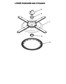 Lower washarm and strainer