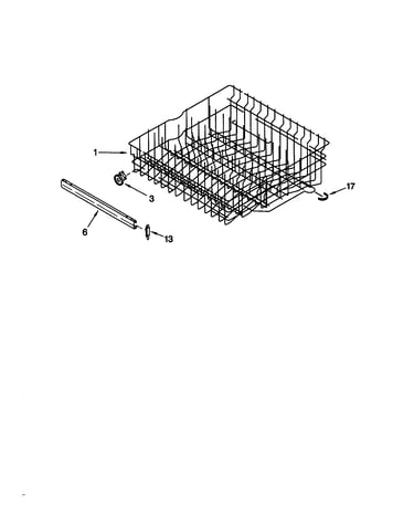 Upper rack and track