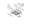 KitchenAid KUDC24SESS5 upper rack and track diagram