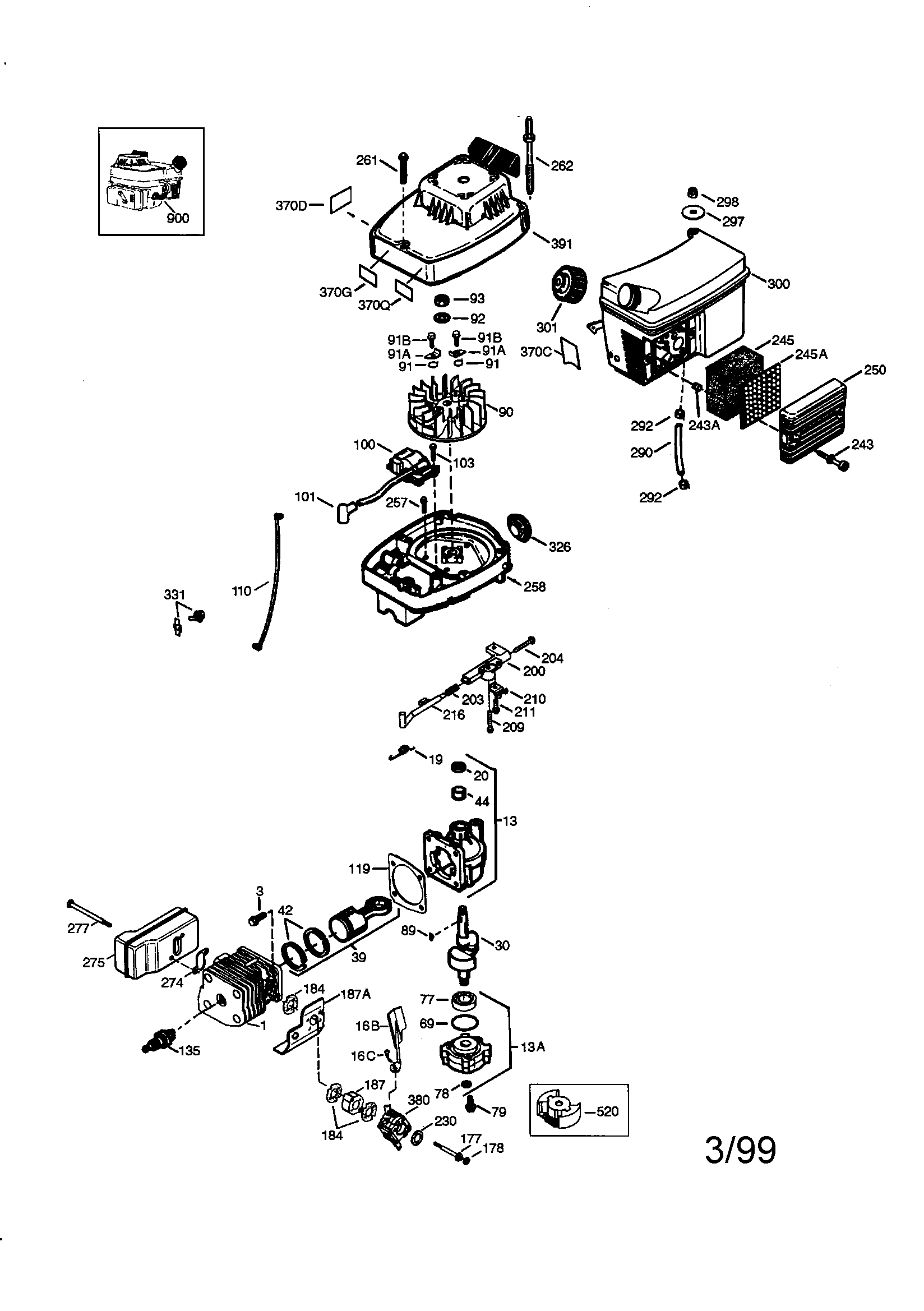 Craftsman 2-cycle engine