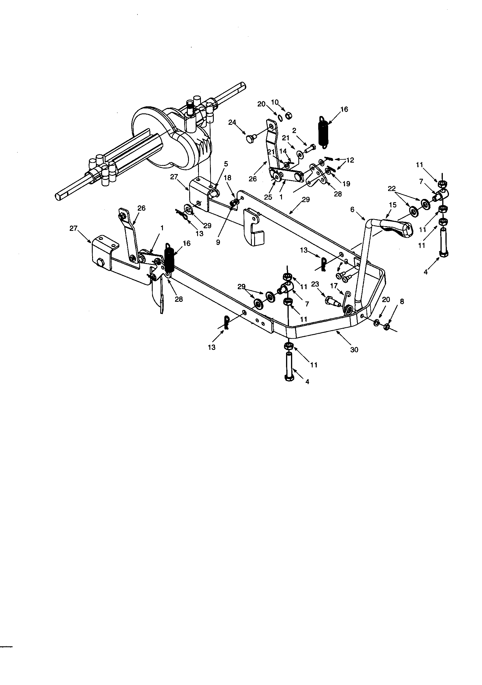 Deck hanger link