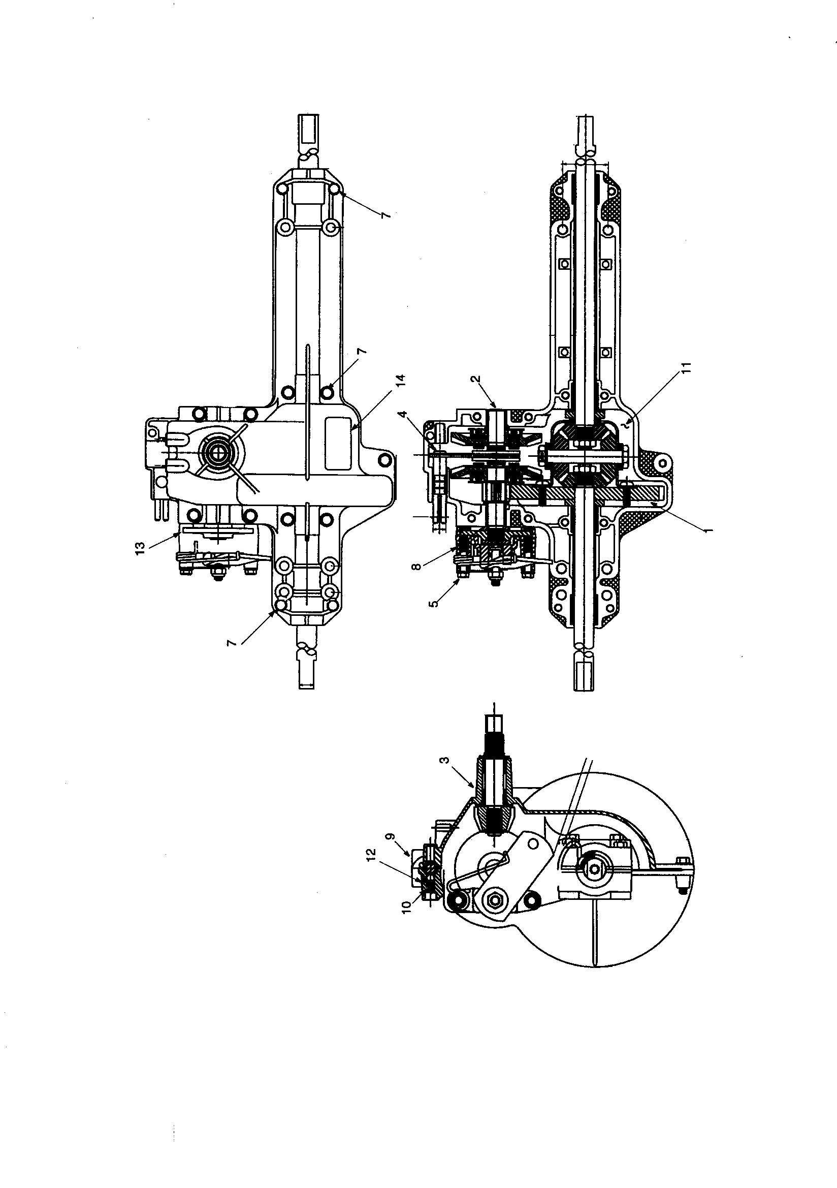 Single speed transmission-l.h.