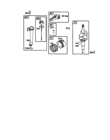Crankshaft/dipstick