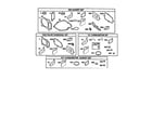 Briggs & Stratton 121600 TO 121699 (0015-0562) gasket set diagram