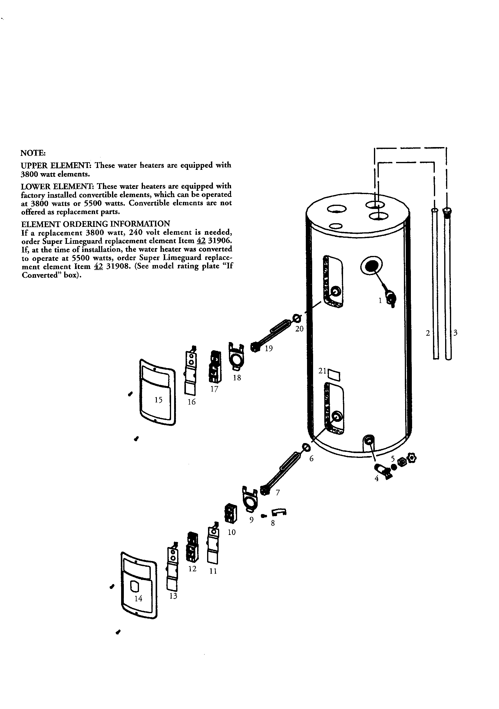 Kenmore power miser 40 gal. short