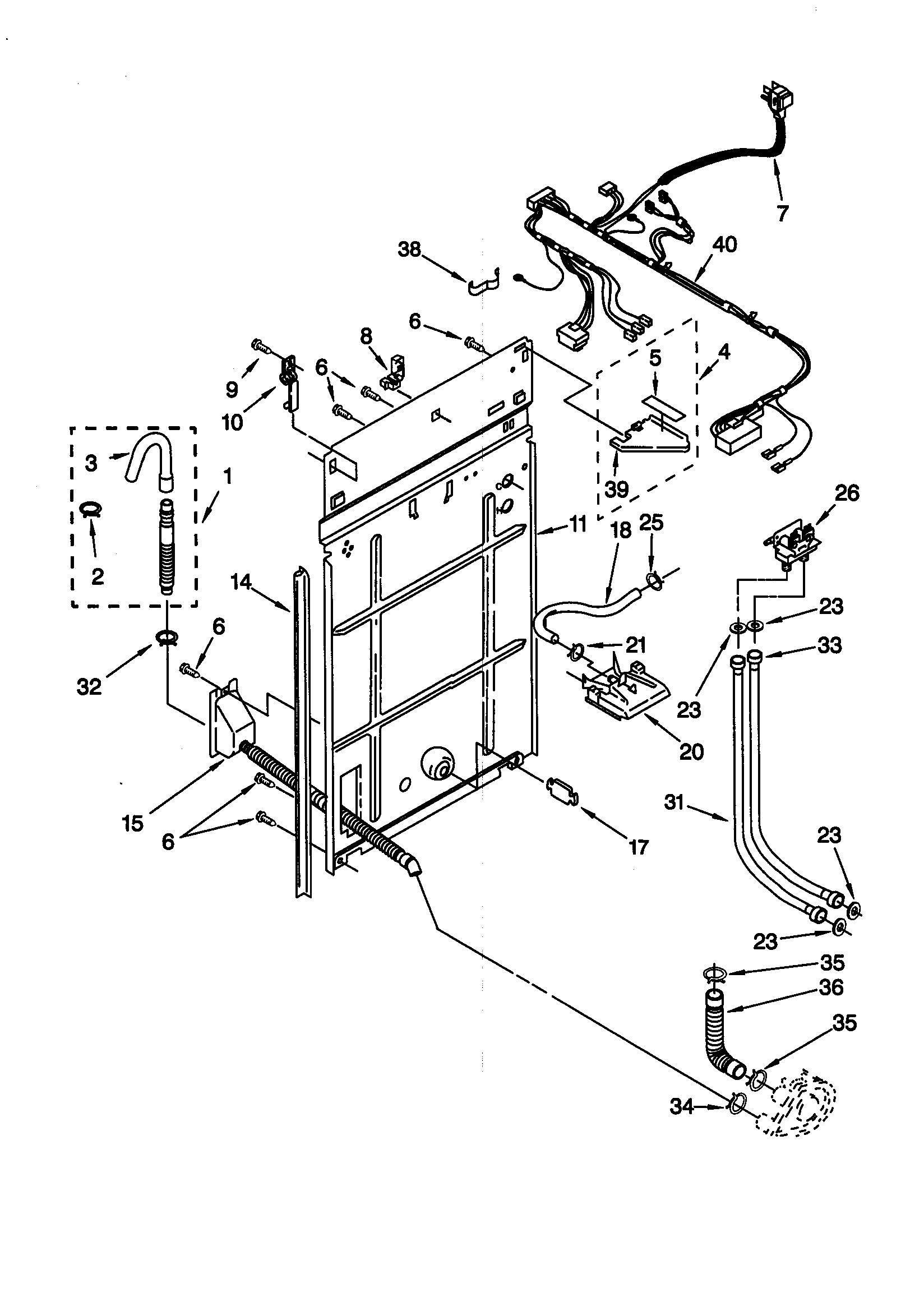 Rear panel
