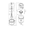 Kenmore 11020612991 agitator/basket/tub diagram