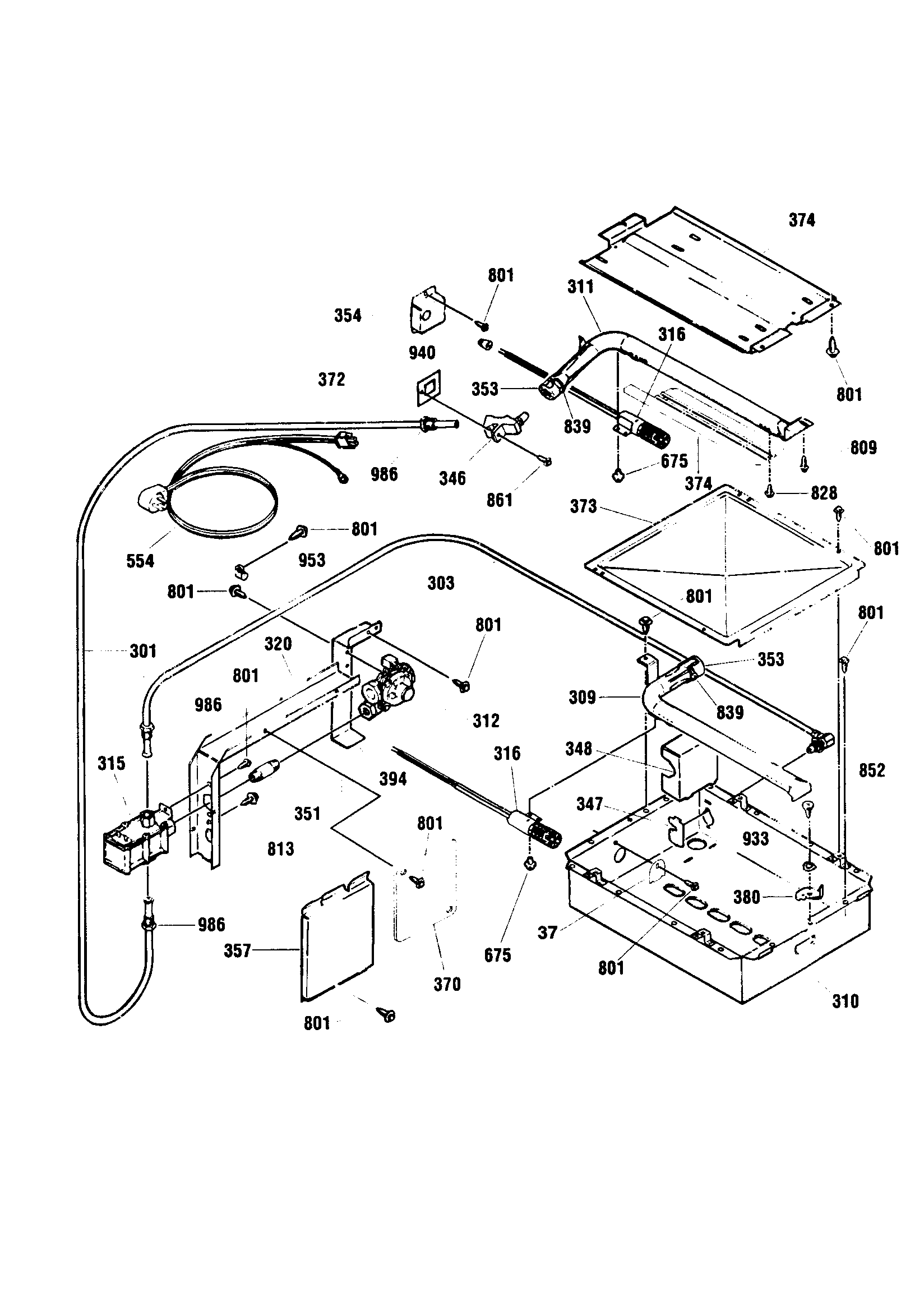 Burner section